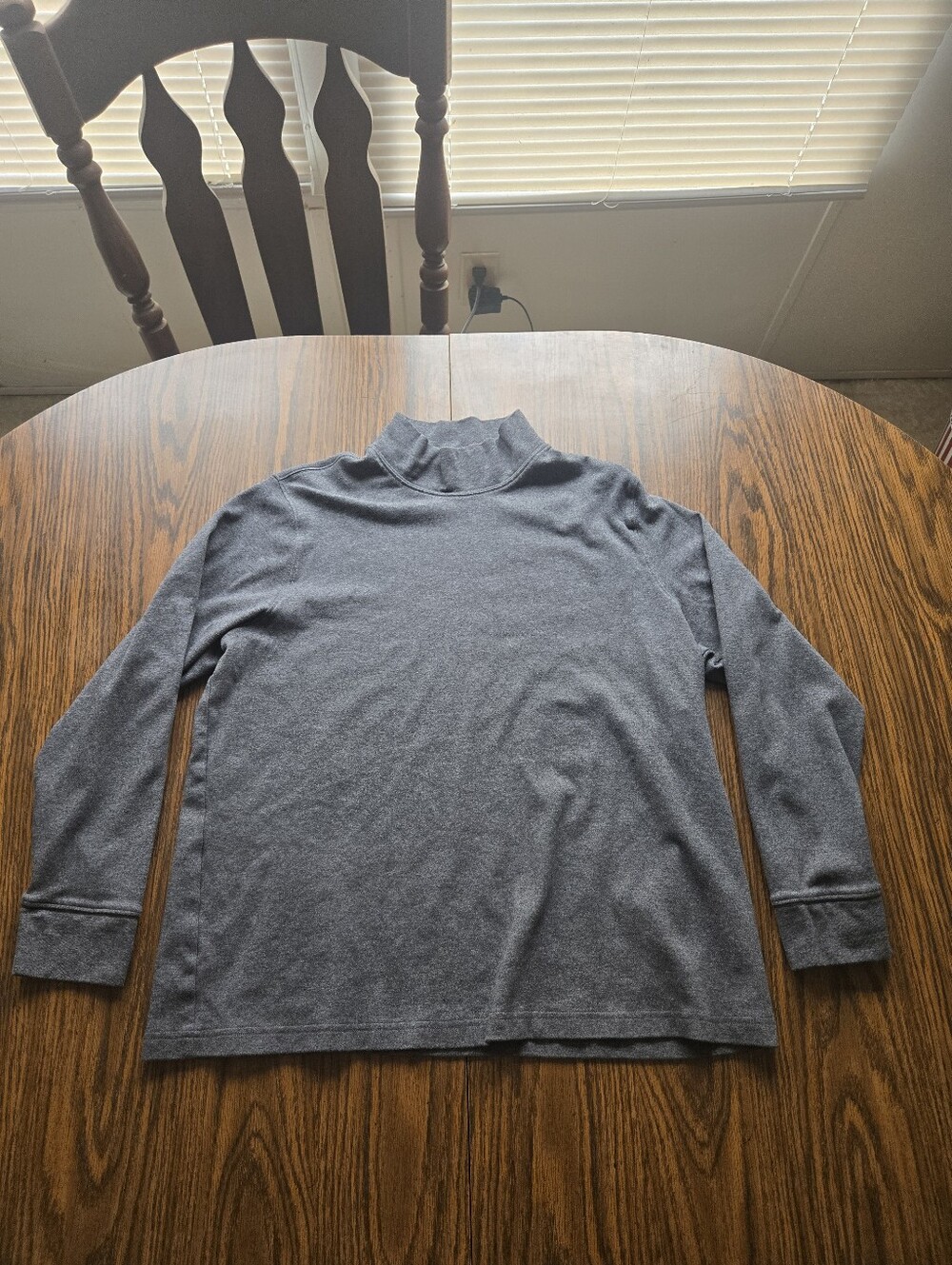 Lands End Long Sleeve Mock Neck Women's Shirt